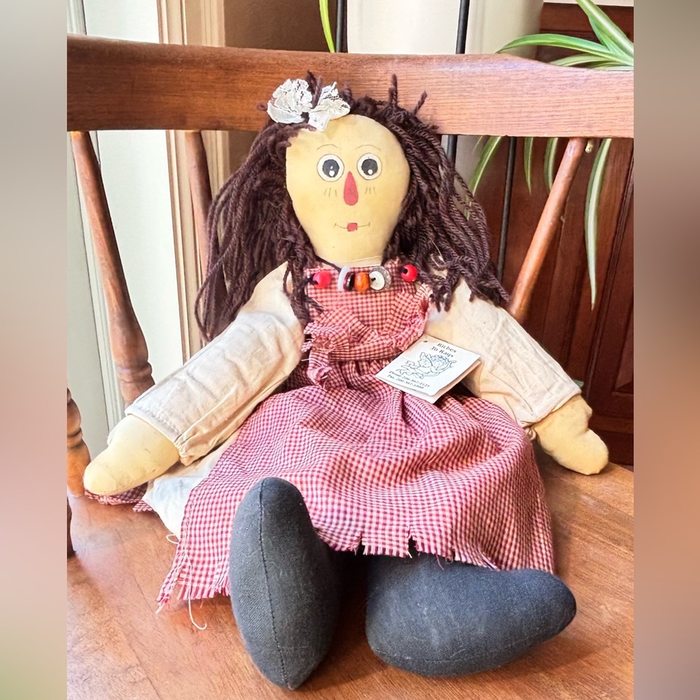 Vintage Primitive Two Faces Folk Doll